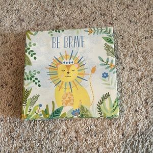 Small be brave canvas wall decor